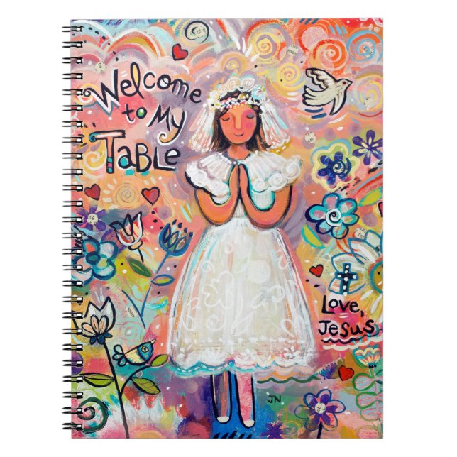 First Communion Girl Journal Notebook (Front)