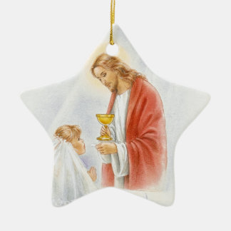 First communion girls ceramic tree decoration