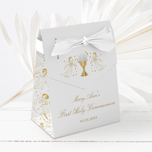 First Communion golden angels Favour Box (Creator Uploaded)