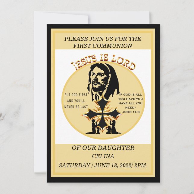  First Communion Invitation (Front)