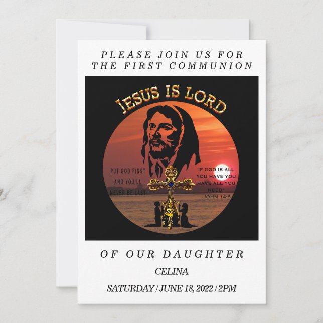 FIRST COMMUNION INVITATION (Front)