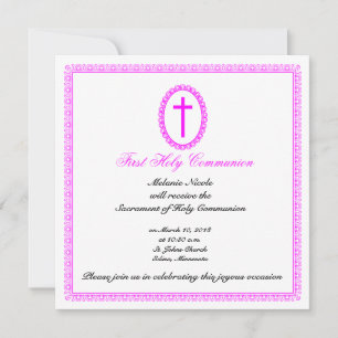 First communion invitation
