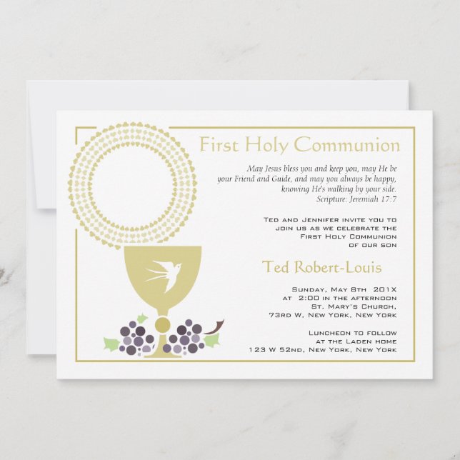 First Communion Invitation (Front)
