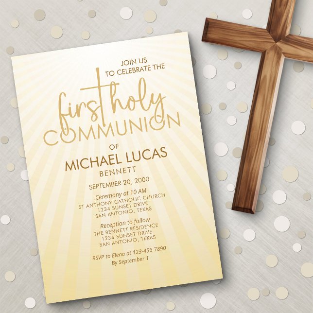 First Communion Invitation (Creator Uploaded)