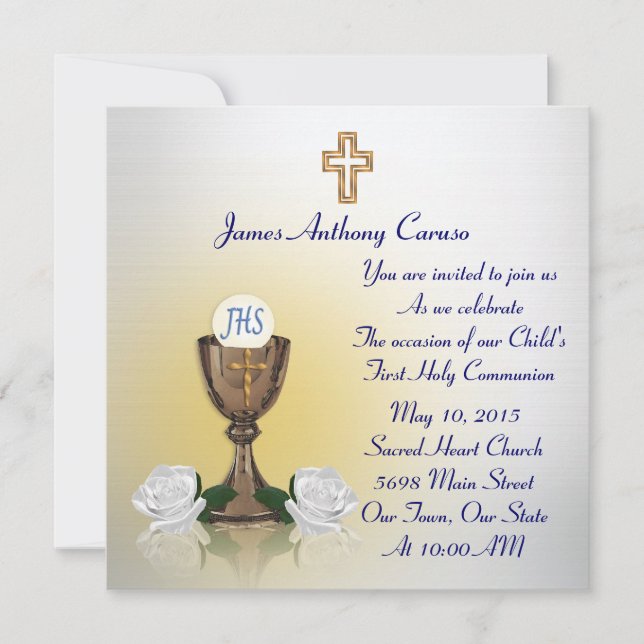 First Communion invitation (Front)