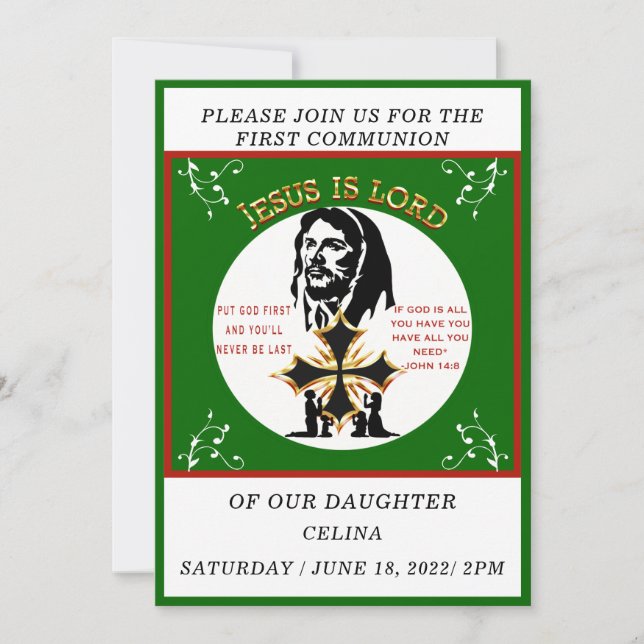 First Communion Invitation (Front)
