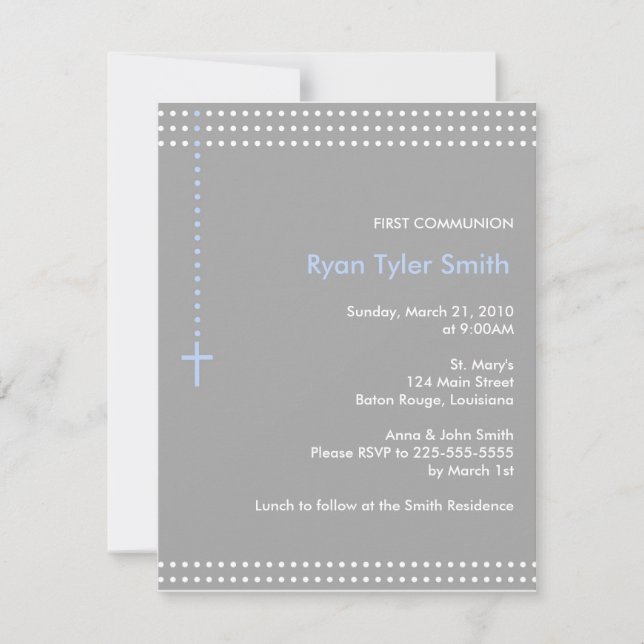 First Communion Invitation (Front)