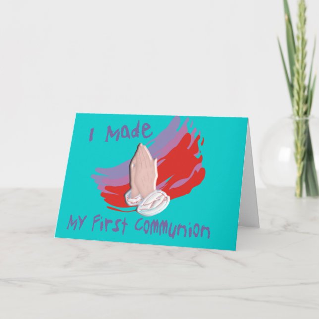 First Communion Kids Shirts & Gifts Card (Front)