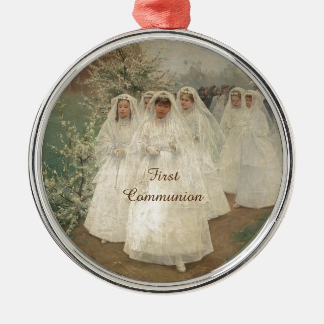 First Communion Metal Ornament (Front)