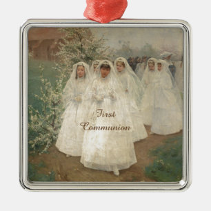 First Communion Metal Tree Decoration
