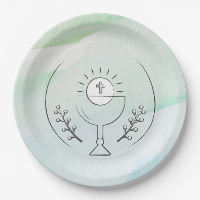 First Communion Paper Plate (Front)