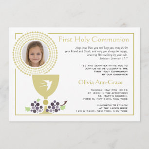 First Communion Photo Invitation