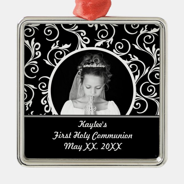 First Communion Photo Ornament (Front)
