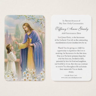 First Communion Prayers | Girl Communion 1