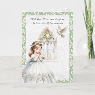 First Communion Special Blessings Greetings Card