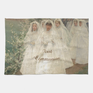 First Communion Tea Towel