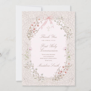 First Communion thank you cards