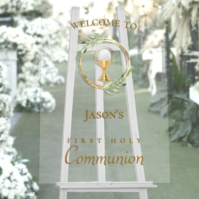 First Communion welcome sign (Creator Uploaded)