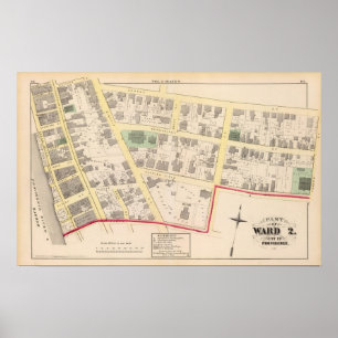 First Congregational Church Atlas Map Poster