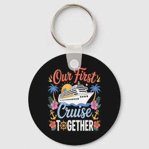 First Cruise Together Matching Couples Cruiser Key Ring