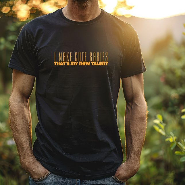 First  dad day orange letter humour T-Shirt (Creator Uploaded)