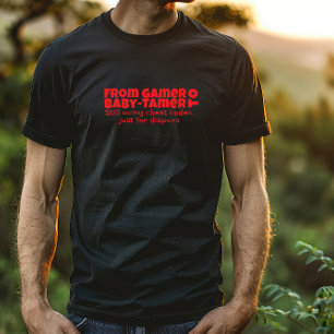 First  dad day red letter ironic T-Shirt