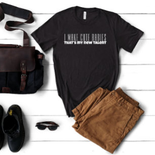 First  dad day white letter humor T-Shirt