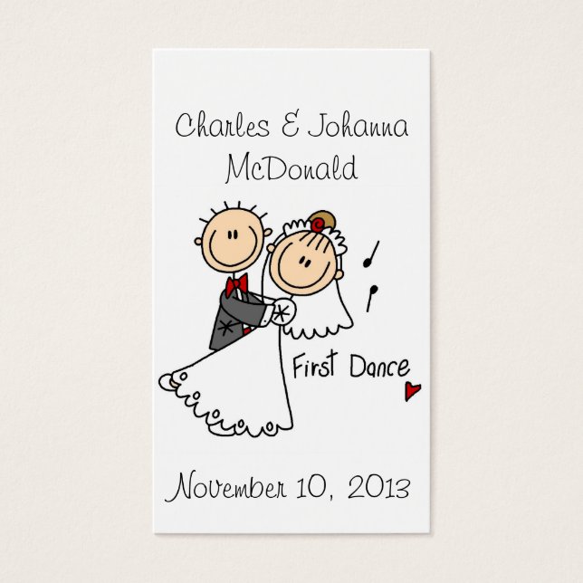 First Dance Business Card (Front)