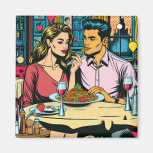 First Date Spaghettis Dinner Magnet
