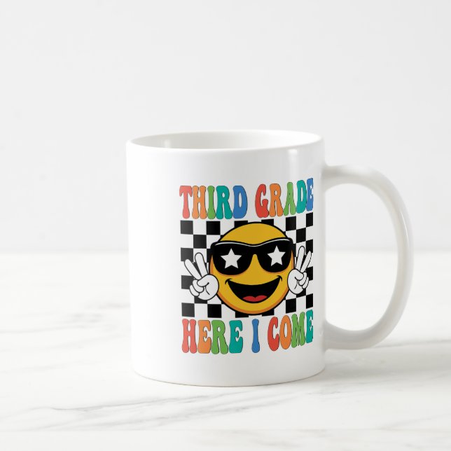First Day 3rd Grade Third Grade Here I Come Back T Coffee Mug (Right)