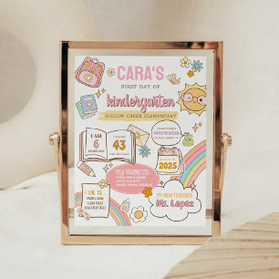 First Day Back to School Board Sign