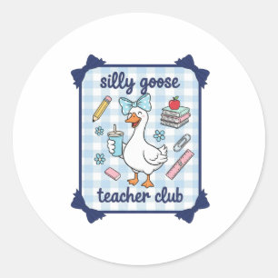 First Day Back to School Classic Round Sticker
