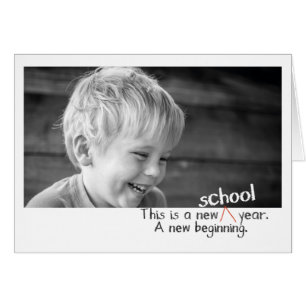 First day back to school photo cards