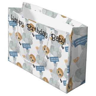 First Day Birthday Large Gift Bag