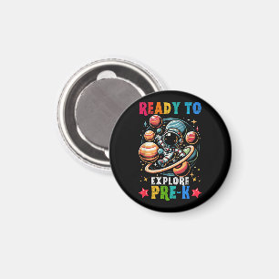 First day Kids Welcome back to School Astronaut Magnet