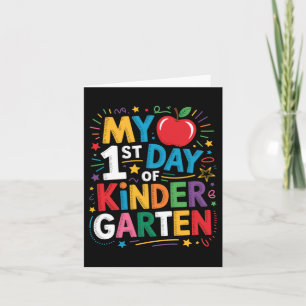 First Day Kindergarten Card