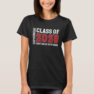 First Day of 10th Grade Sophomore Class of 2029 T-Shirt