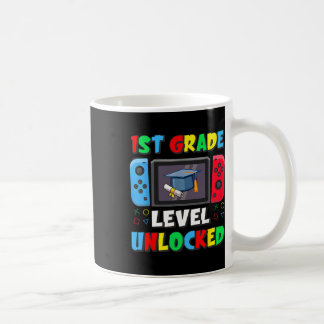 First Day Of 1st Grade Level Unlocked Ck To School Coffee Mug