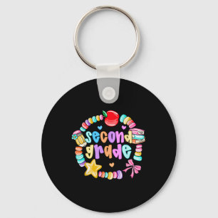 First Day Of 2nd Grade Friendship Bracelet Back To Key Ring