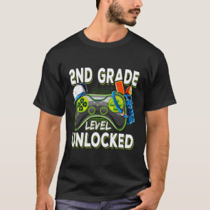 First Day Of 2Nd Grade Level Unlocked Game Back To T-Shirt