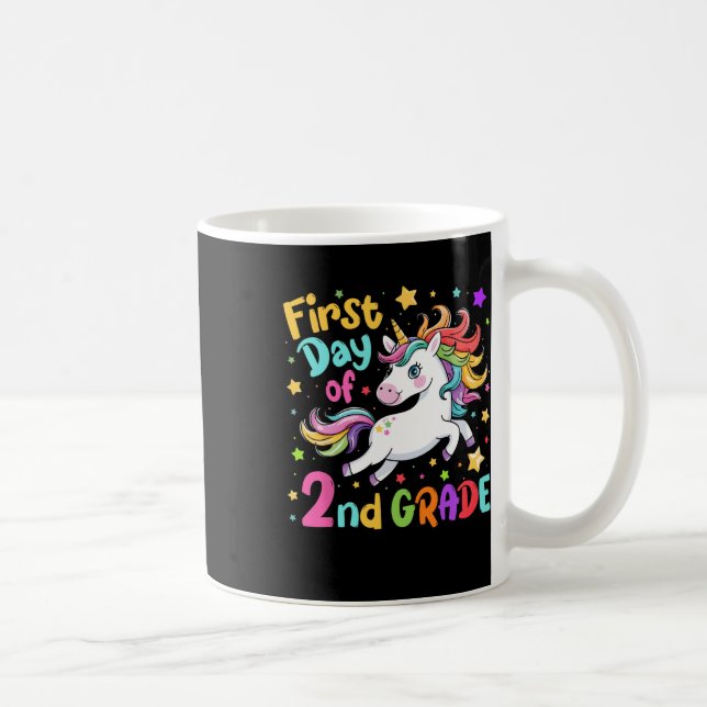 First Day Of 2nd Grade Second Grade Back To School Coffee Mug (Right)