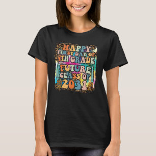 First Day Of 4th Grade Future Class Of 2031 Leopar T-Shirt