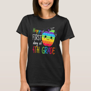 First Day Of 4th Grade Teacher Girls Boys Back To T-Shirt