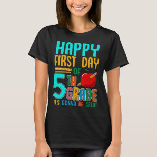 First Day Of 5th Grade Back To School Teacher Kids T-Shirt