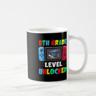 First Day Of 8th Grade Level Unlocked Ck To School Coffee Mug
