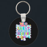 First Day Of Early Childhood Back To School Cute B Key Ring<br><div class="desc">First Day Of Early Childhood Back To School Cute Bow Kids</div>