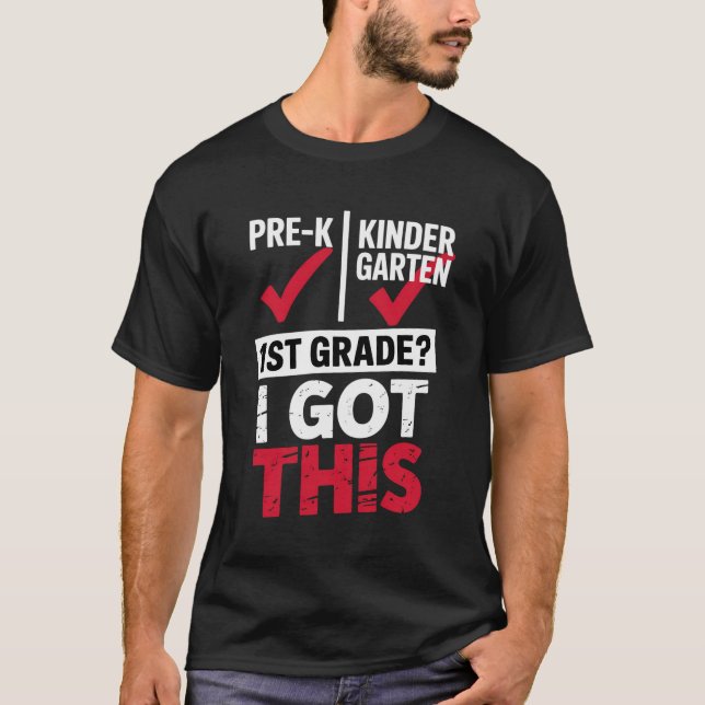 First Day Of First Grade Back To School T-Shirt (Front)