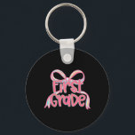 First Day Of First Grade Floral Bundle For Teacher Key Ring<br><div class="desc">First Day Of First Grade Floral Bundle For Teacher</div>