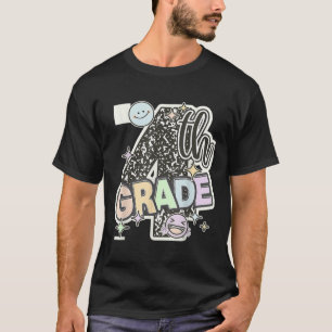 First Day Of Fourth Grade Composition Notebook Tea T-Shirt