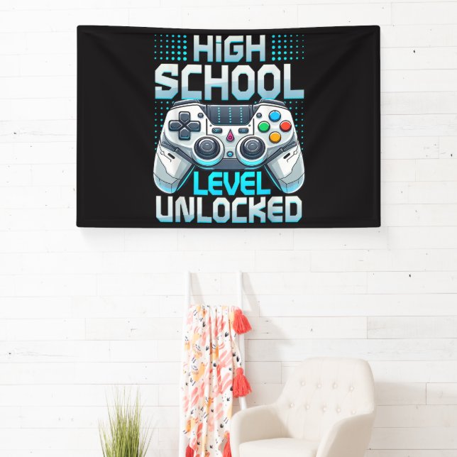 First Day of High School Level Unlocked Banner (Insitu)